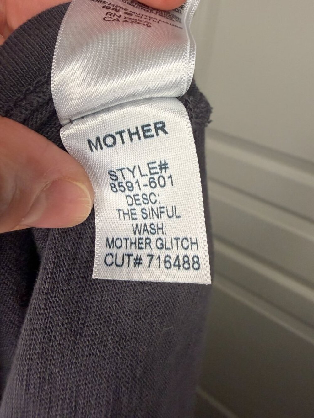 MOTHER Superior The Sinful Tee/MOTHER Glitch Graphic - Black- M- MSRP $110 - Picture 7 of 9